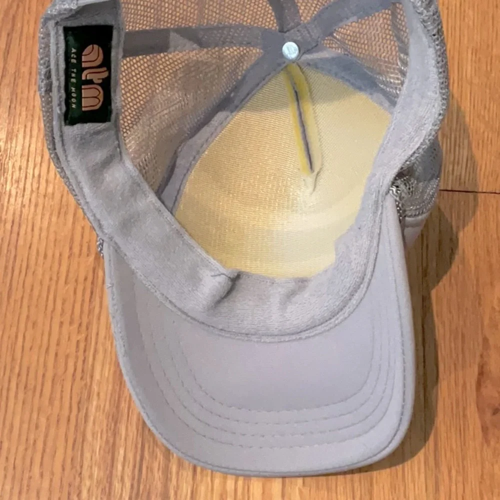 Ace the Moon: The Future is Forehands Trucker Silver HAT - AdjustableO/S Unisex